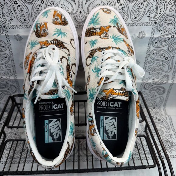 Vans Comfycush Era Discovery Project Cat/Tiger White Women’s 9.5 Men’s 8 - Picture 8 of 11